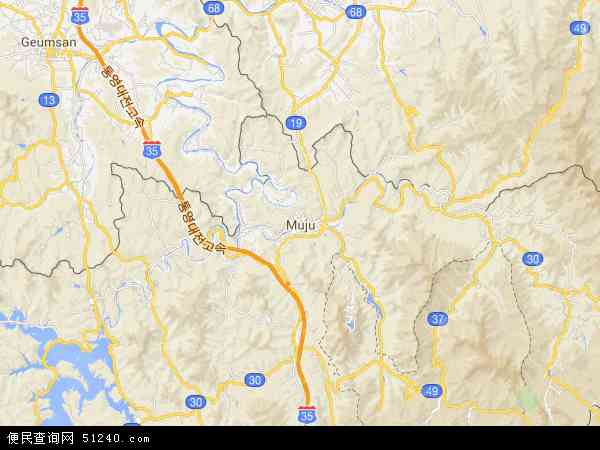 茂朱郡地图 - 茂朱郡电子地图 - 茂朱郡高清地图 - 2024年茂朱郡地图
