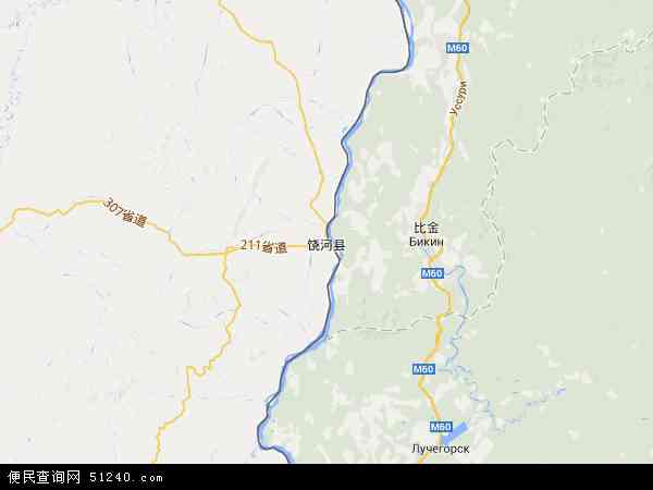 饶河县地图 - 饶河县电子地图 - 饶河县高清地图 - 2024年饶河县地图