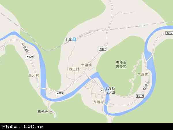 十渡镇地图 - 十渡镇电子地图 - 十渡镇高清地图 - 2021年十渡镇地图