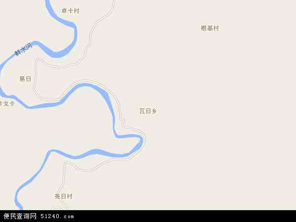 瓦日乡地图 - 瓦日乡电子地图 - 瓦日乡高清地图 - 2024年瓦日乡地图
