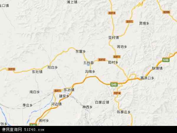 五台县地图 - 五台县电子地图 - 五台县高清地图 - 2024年五台县地图
