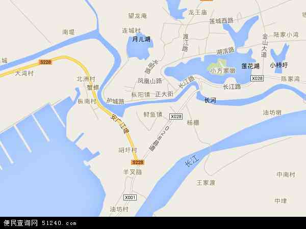 鲟鱼镇地图 - 鲟鱼镇电子地图 - 鲟鱼镇高清地图 - 2024年鲟鱼镇地图