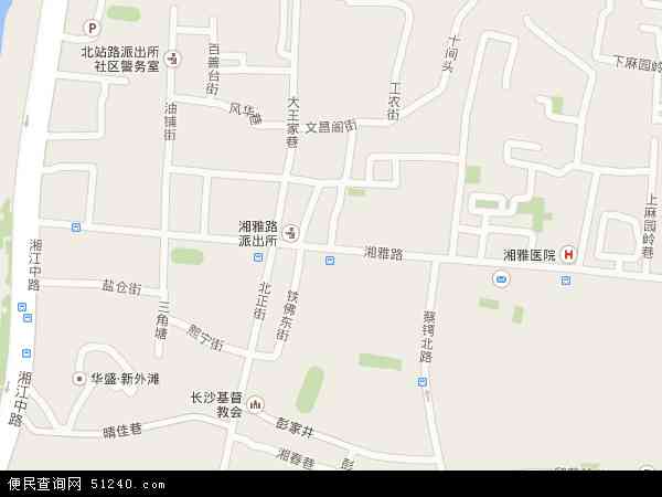 湘雅路地图 - 湘雅路电子地图 - 湘雅路高清地图 - 2024年湘雅路地图