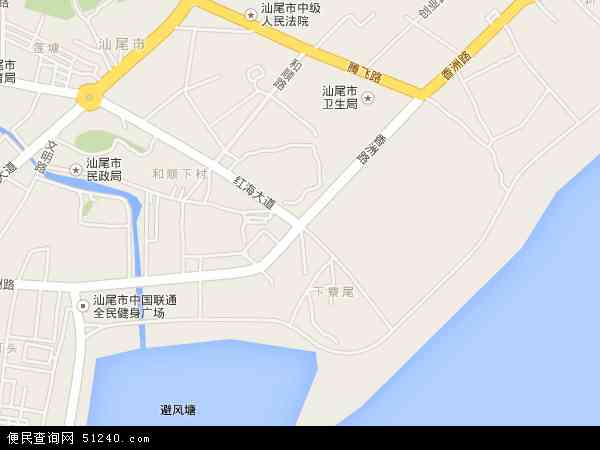  广东省 汕尾市 城区 香洲香洲地图 本站收录有:2021香洲
