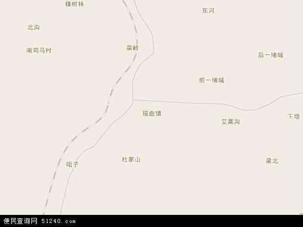 瑶曲镇地图 - 瑶曲镇电子地图 - 瑶曲镇高清地图 - 2024年瑶曲镇地图