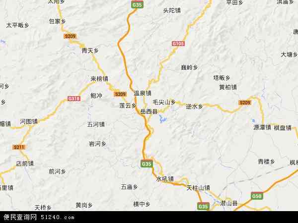 岳西县地图 - 岳西县电子地图 - 岳西县高清地图 - 2024年岳西县地图