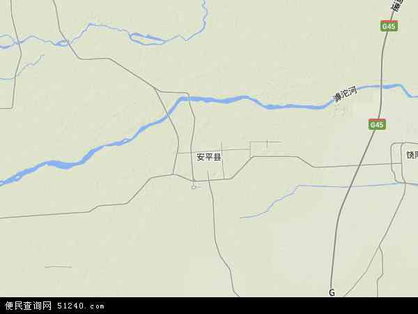 安平县地形图 - 安平县地形图高清版 - 2024年安平县地形图