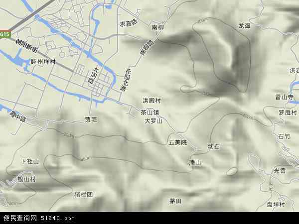 茶山地形图 - 茶山地形图高清版 - 2024年茶山地形图
