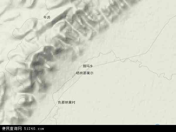 措玛乡地形图 - 措玛乡地形图高清版 - 2024年措玛乡地形图