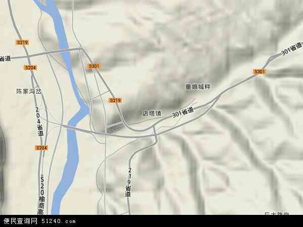 中国 陕西省 榆林市 神木县 店塔镇本站收录有:2021店塔镇卫星地图