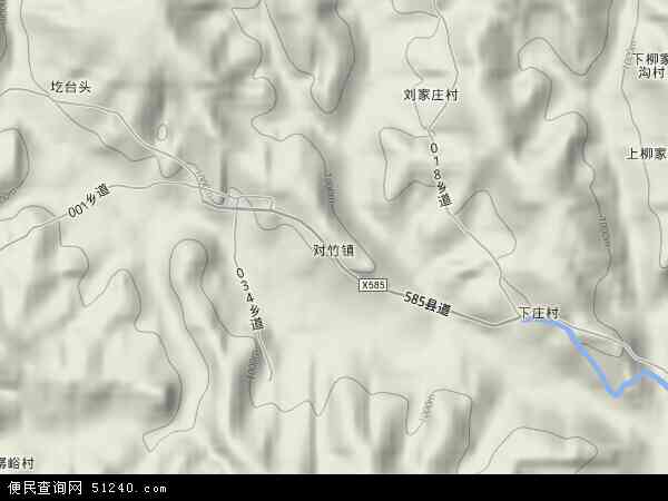 对竹镇地形图 - 对竹镇地形图高清版 - 2024年对竹镇地形图