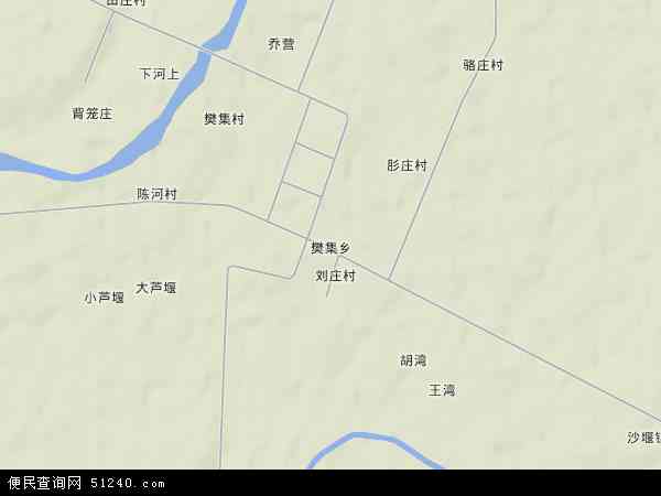 樊集乡地形图 - 樊集乡地形图高清版 - 2024年樊集乡地形图