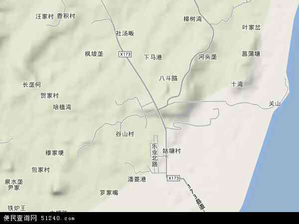 姑塘镇地形图 - 姑塘镇地形图高清版 - 2024年姑塘镇地形图