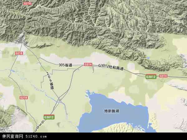 和硕县地形图 - 和硕县地形图高清版 - 2024年和硕县地形图