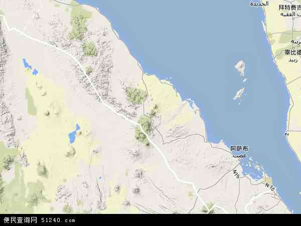 南红海地形图 - 南红海地形图高清版 - 2024年南红海地形图