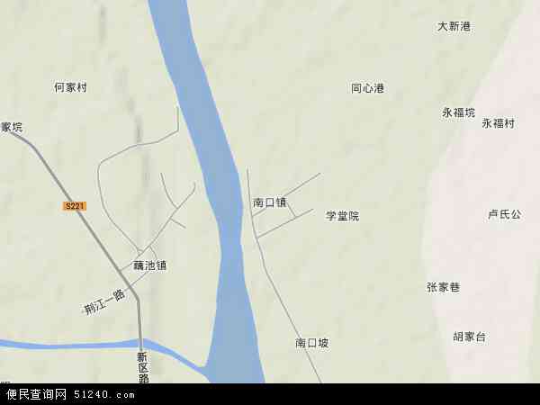 中国 湖北省 荆州市 石首市 南口镇本站收录有:2021南口镇卫星地图