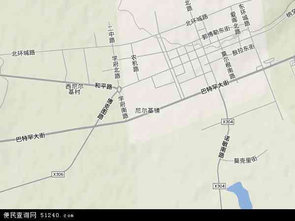 尼尔基镇地形图 - 尼尔基镇地形图高清版 - 2024年尼尔基镇地形图