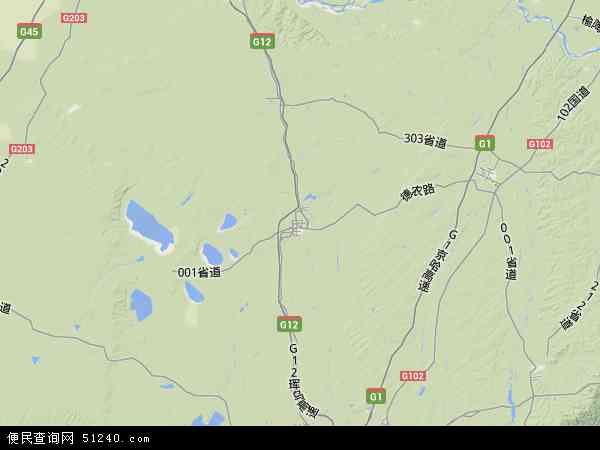 农安县地形图 - 农安县地形图高清版 - 2024年农安县地形图