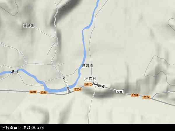 漂河镇地形图 - 漂河镇地形图高清版 - 2024年漂河镇地形图