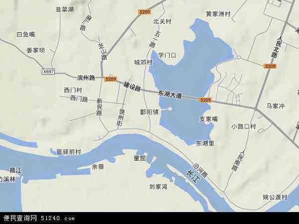 鄱阳镇地形图 - 鄱阳镇地形图高清版 - 2024年鄱阳镇地形图