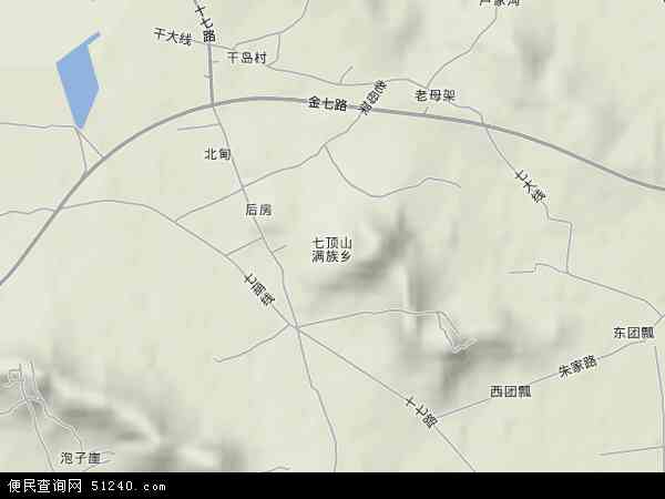 中国 辽宁省 大连市 金州区 七顶山 本站收录有:2021七顶山卫星地图