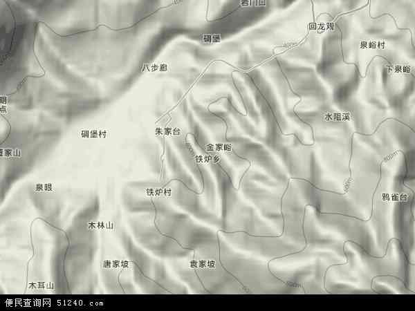 铁炉乡地形图 - 铁炉乡地形图高清版 - 2024年铁炉乡地形图