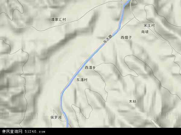 西潘乡地形图 - 西潘乡地形图高清版 - 2024年西潘乡地形图