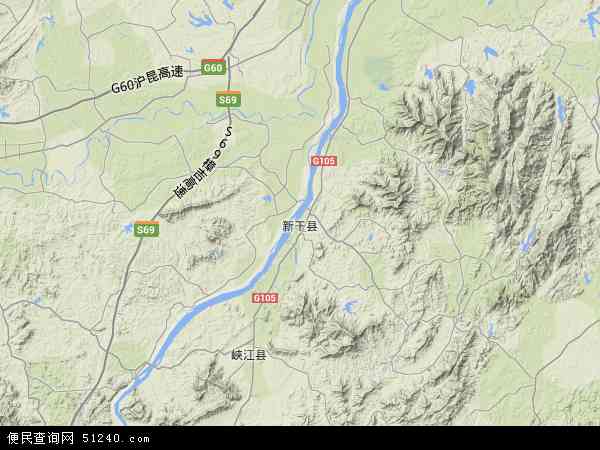 新干县地形图 - 新干县地形图高清版 - 2024年新干县地形图
