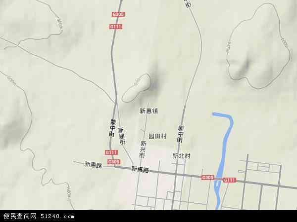 新惠镇地形图 - 新惠镇地形图高清版 - 2024年新惠镇地形图