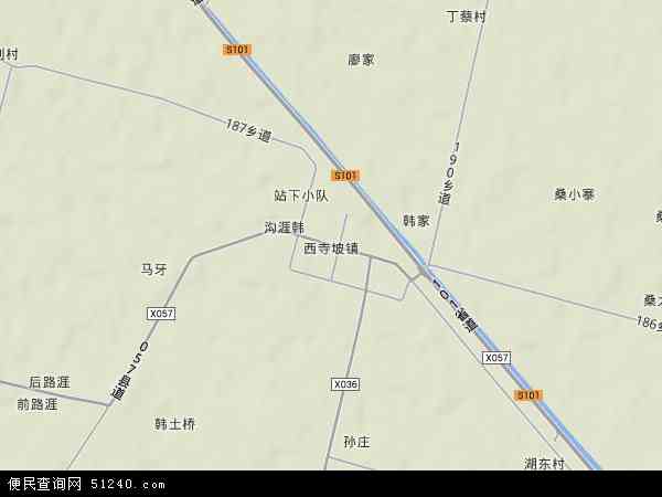 西寺坡镇地形图 - 西寺坡镇地形图高清版 - 2024年西寺坡镇地形图