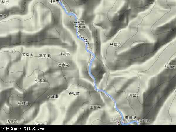 杨坝镇地形图 - 杨坝镇地形图高清版 - 2024年杨坝镇地形图