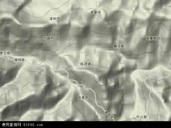杨泗镇地形图 - 杨泗镇地形图高清版 - 2024年杨泗镇地形图