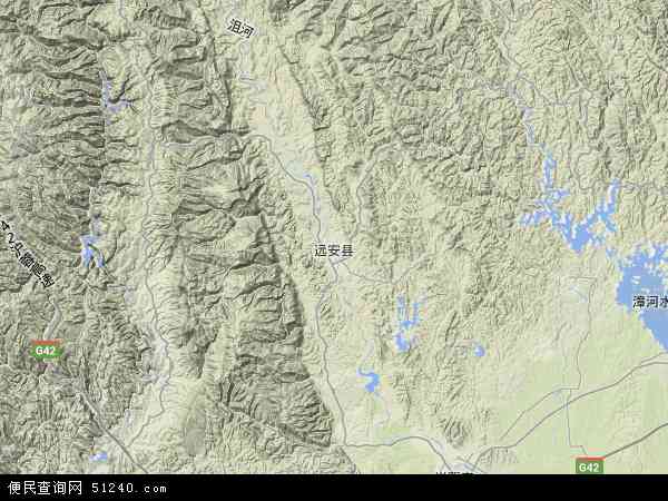 远安县地形图 - 远安县地形图高清版 - 2024年远安县地形图