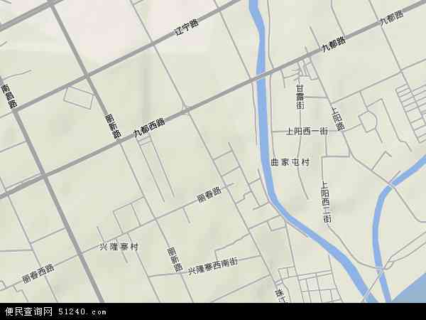 珠江路地形地图