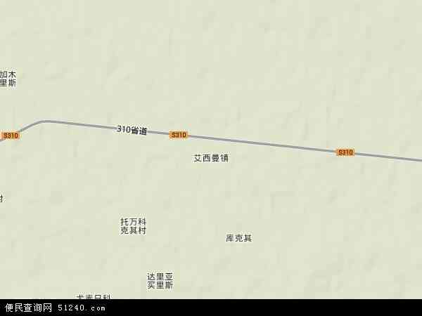 喀什地区 岳普湖县 艾西曼镇本站收录有:2021艾西曼镇卫星地图高清版