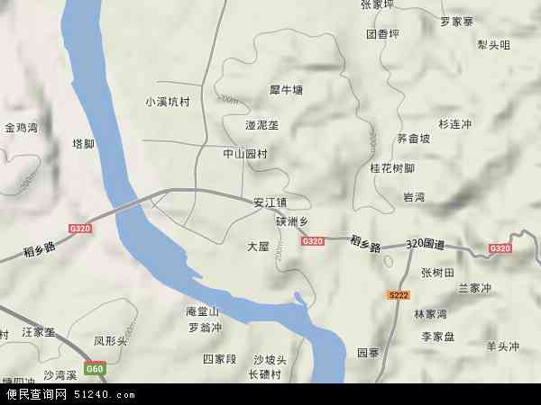 安江镇地形图 - 安江镇地形图高清版 - 2024年安江镇地形图