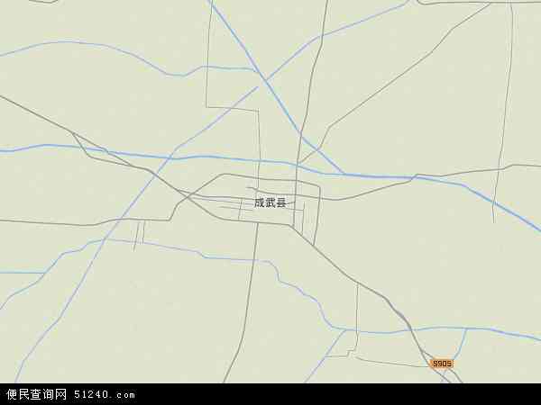 成武县地形图 - 成武县地形图高清版 - 2024年成武县地形图