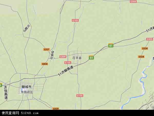 茌平县地形图 - 茌平县地形图高清版 - 2024年茌平县地形图