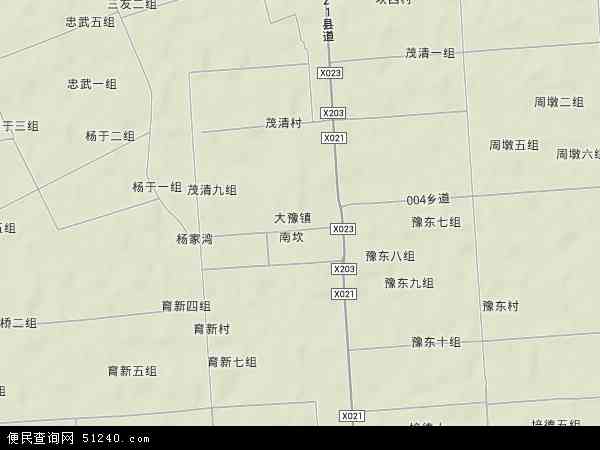 大豫镇地形图 - 大豫镇地形图高清版 - 2024年大豫镇地形图