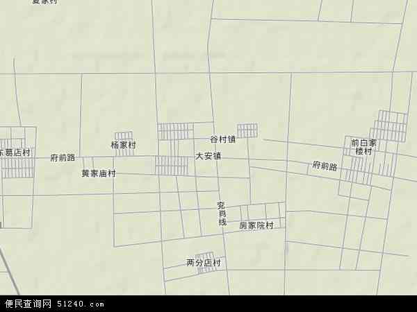 大安镇地形图 - 大安镇地形图高清版 - 2024年大安镇地形图