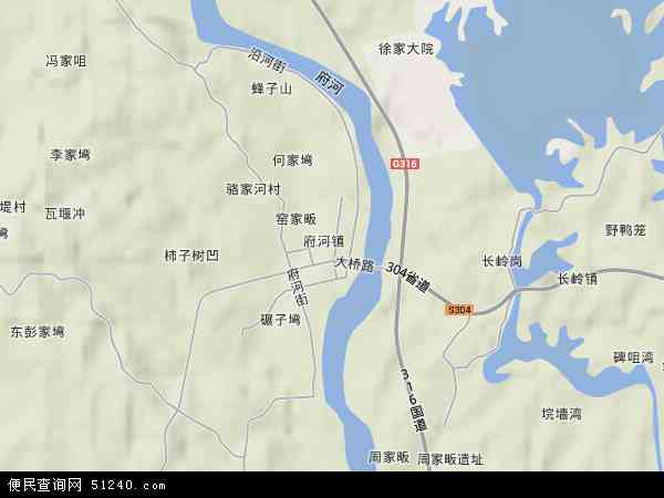 府河镇地形图 - 府河镇地形图高清版 - 2024年府河镇地形图