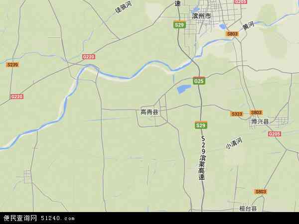 高青县地形图 - 高青县地形图高清版 - 2024年高青县地形图