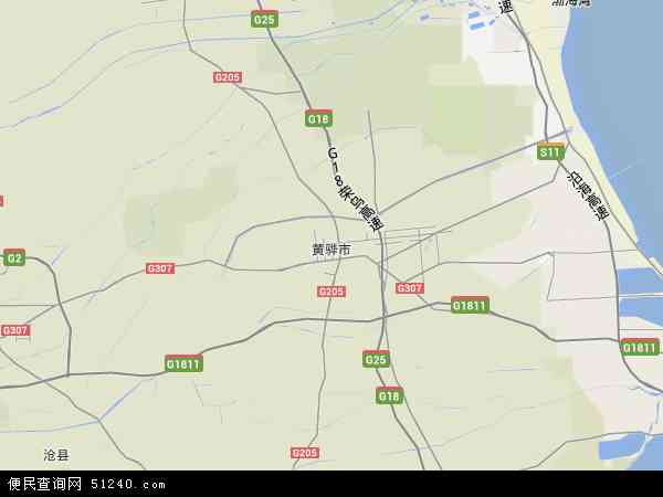 黄骅市地形图 - 黄骅市地形图高清版 - 2024年黄骅市地形图