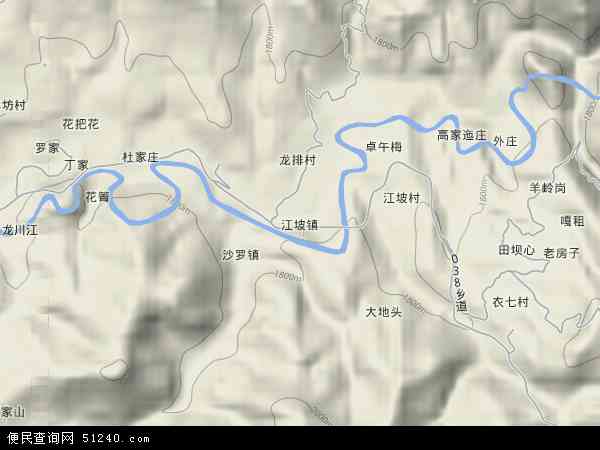 江坡镇地形图 - 江坡镇地形图高清版 - 2024年江坡镇地形图