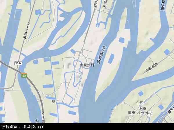 金鳌沙村地形图 - 金鳌沙村地形图高清版 - 2024年金鳌沙村地形图