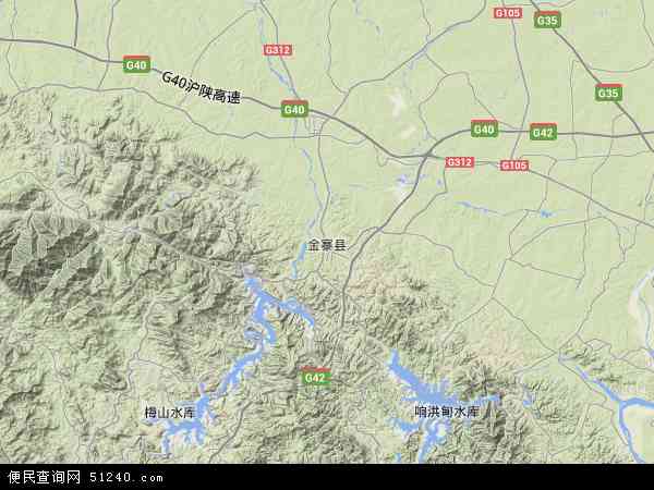 金寨县地形图 - 金寨县地形图高清版 - 2024年金寨县地形图