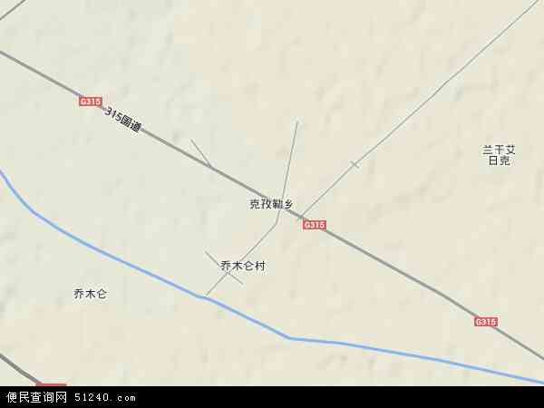 克孜勒乡地形图 - 克孜勒乡地形图高清版 - 2024年克孜勒乡地形图