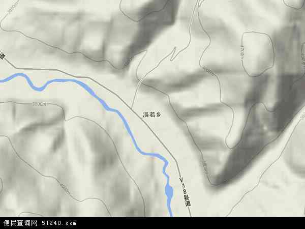 洛若乡地形图 - 洛若乡地形图高清版 - 2024年洛若乡地形图
