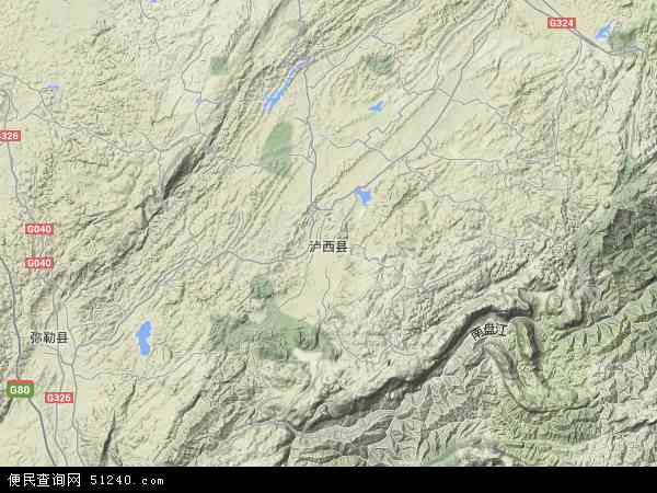 泸西县地形图 - 泸西县地形图高清版 - 2024年泸西县地形图