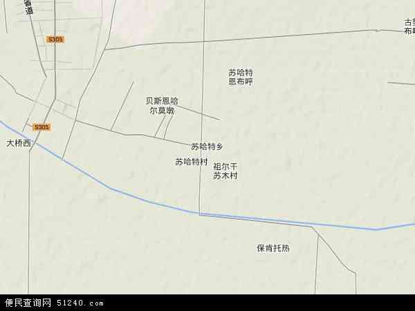 苏哈特乡地形图 - 苏哈特乡地形图高清版 - 2024年苏哈特乡地形图